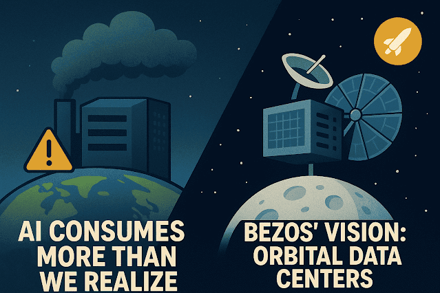 🚀 Can Space Save Earth from AI Jeff Bezos’ Bold Plan to Launch Data Centers into Orbit